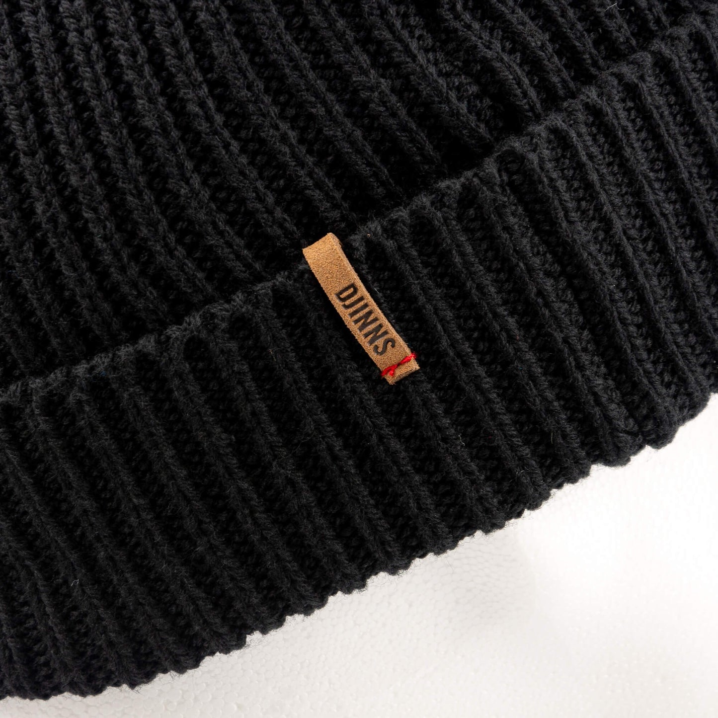 DJINN'S Super Short Beanie Rip Knit Nr.2 black