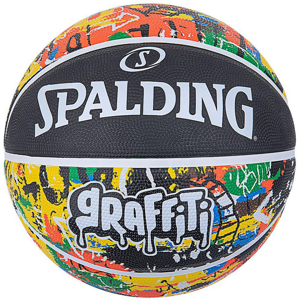 Spalding Rainbow Graffiti Rubber Basketball (sz. 5)