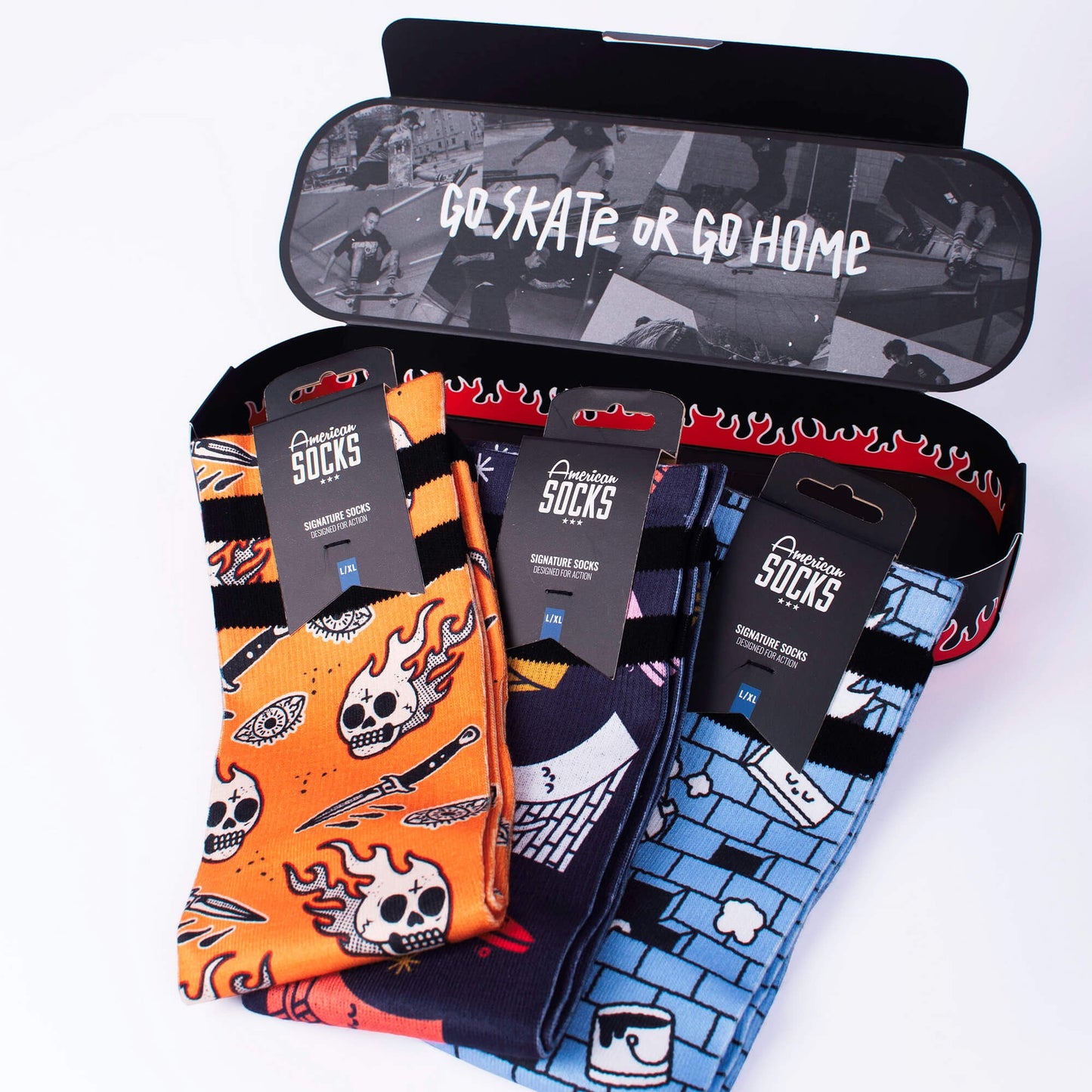 Ponožky American Socks v darčekovom balení Skateboard - Giftbox