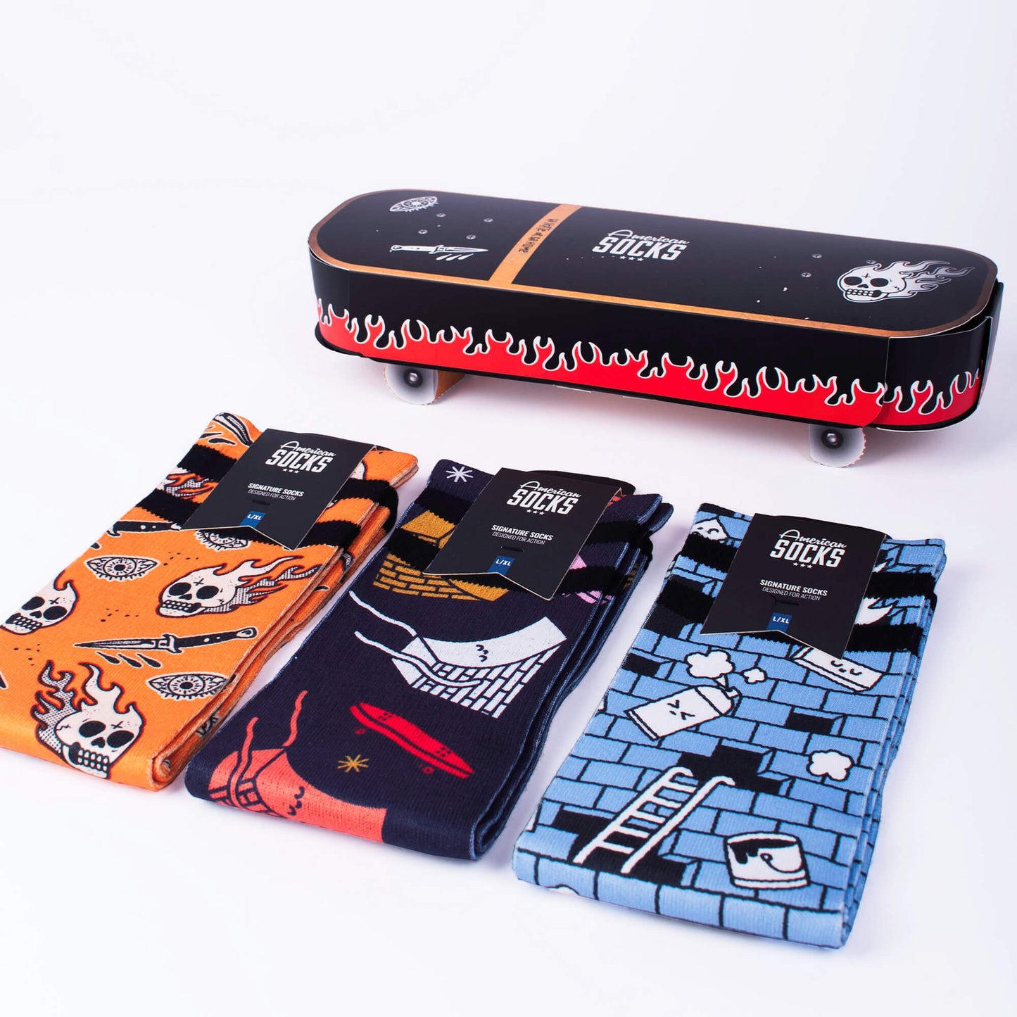 Ponožky American Socks v darčekovom balení Skateboard - Giftbox