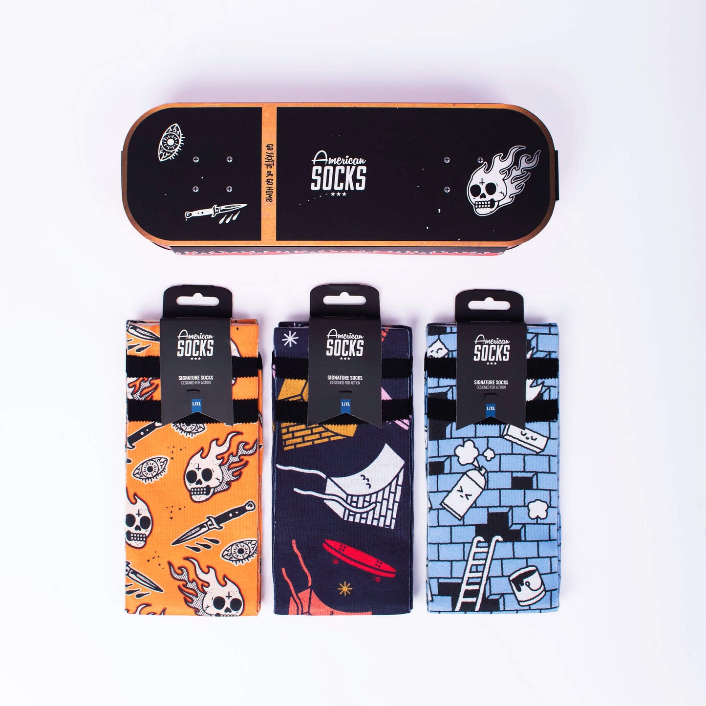 Ponožky American Socks v darčekovom balení Skateboard - Giftbox