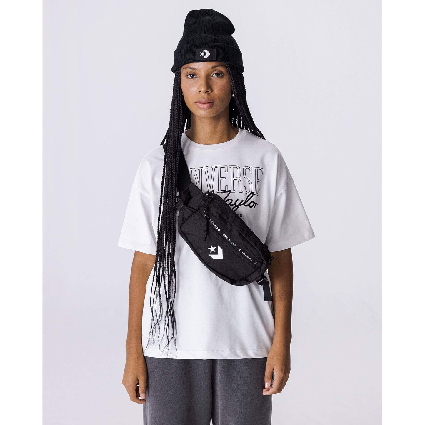 Zimná čiapka Converse Short Dome Beanie čierna