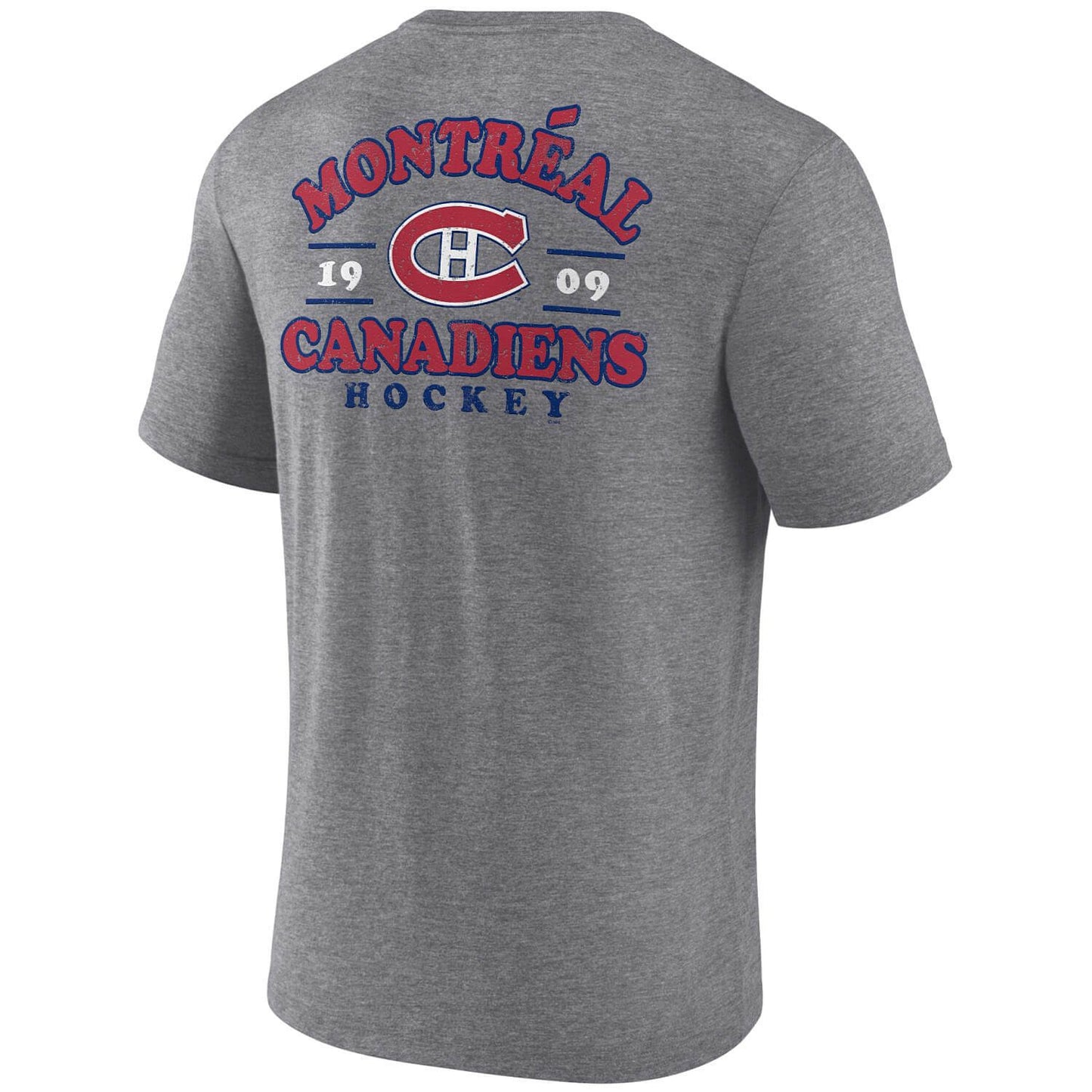 Fanatics NHL SS Triblend Tee Montreal Canadiens Athletic Gray Heather