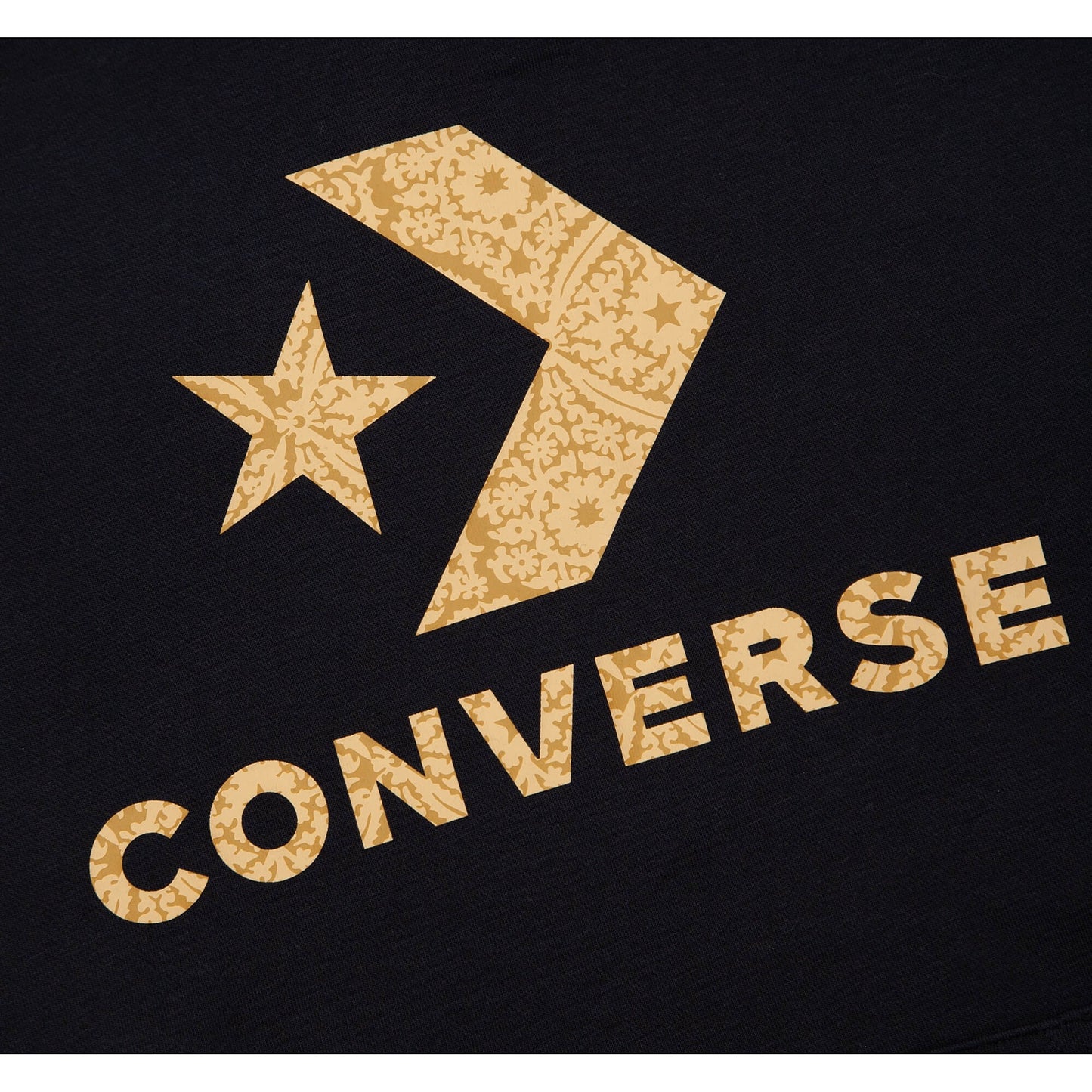 Mikina s kapucňou CONVERSE STANDARD FIT CENTER CHEST STAR NOVELTY HOODY čierna