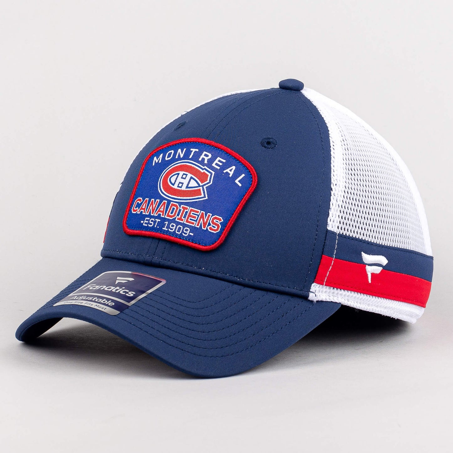 Fanatics NHL Fundamental Structured Trucker Montreal Canadiens Athletic Navy/Bright Cardinal