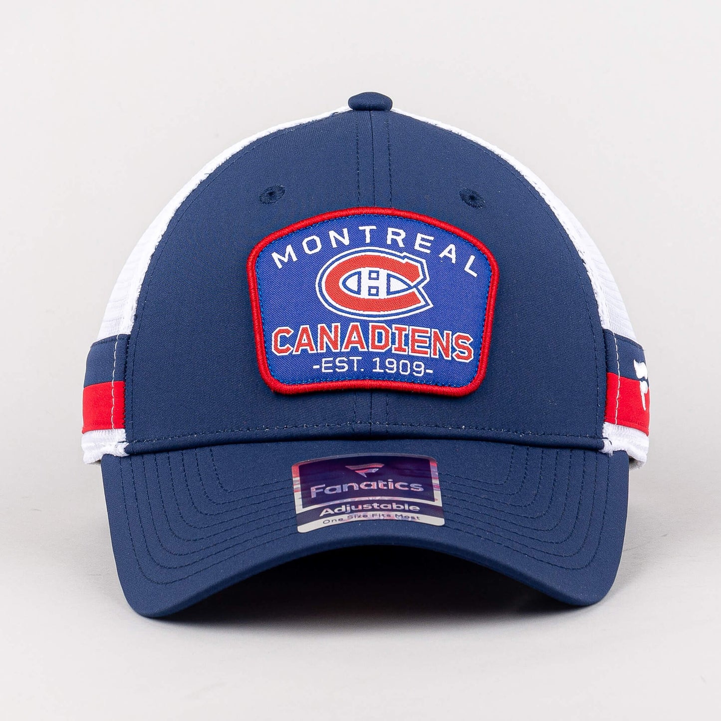 Fanatics NHL Fundamental Structured Trucker Montreal Canadiens Athletic Navy/Bright Cardinal