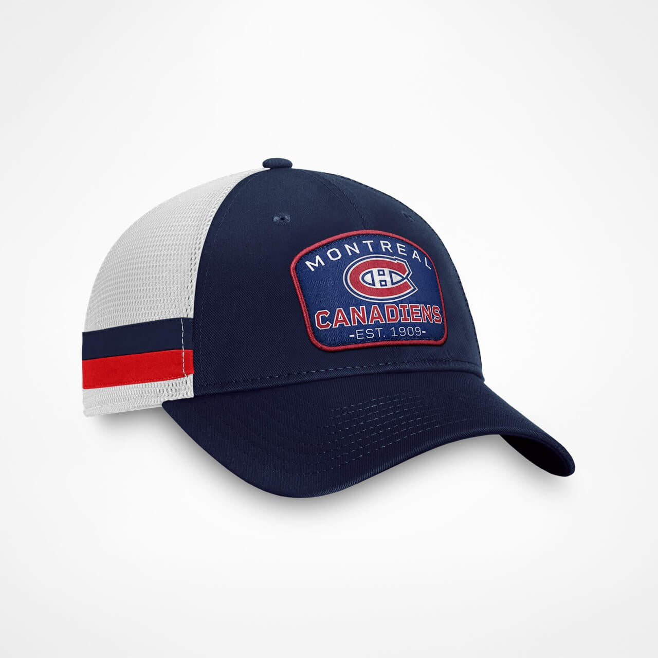 Fanatics NHL Fundamental Structured Trucker Montreal Canadiens Athletic Navy/Bright Cardinal
