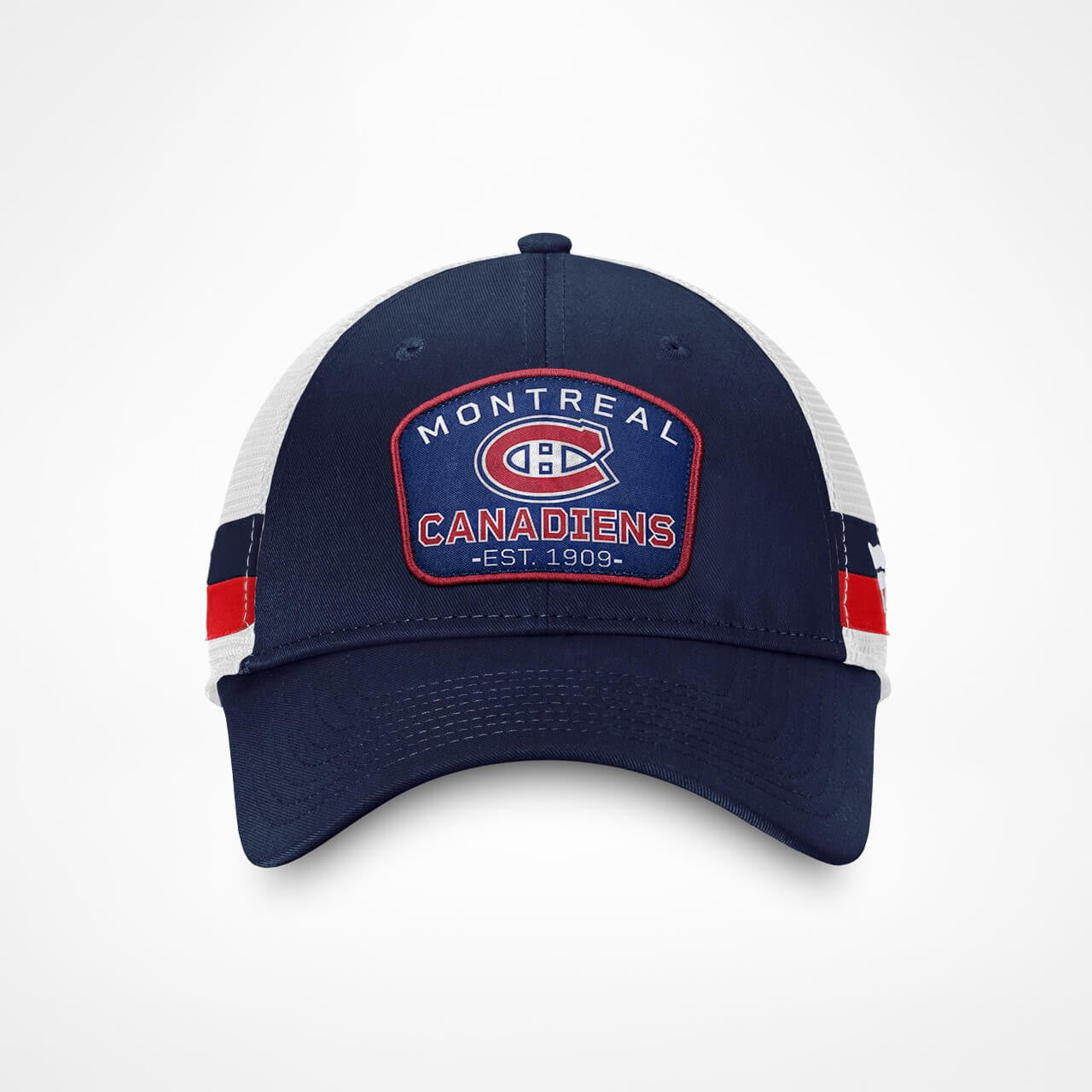 Fanatics NHL Fundamental Structured Trucker Montreal Canadiens Athletic Navy/Bright Cardinal