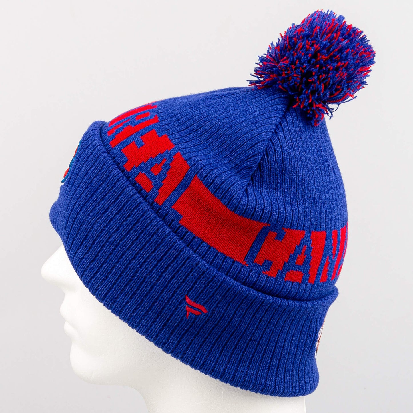 Zimná čiapka s brmbolcom Fanatics NHL Fundamental Beanie Cuff with Pom Montreal Canadiens tmavomodrá