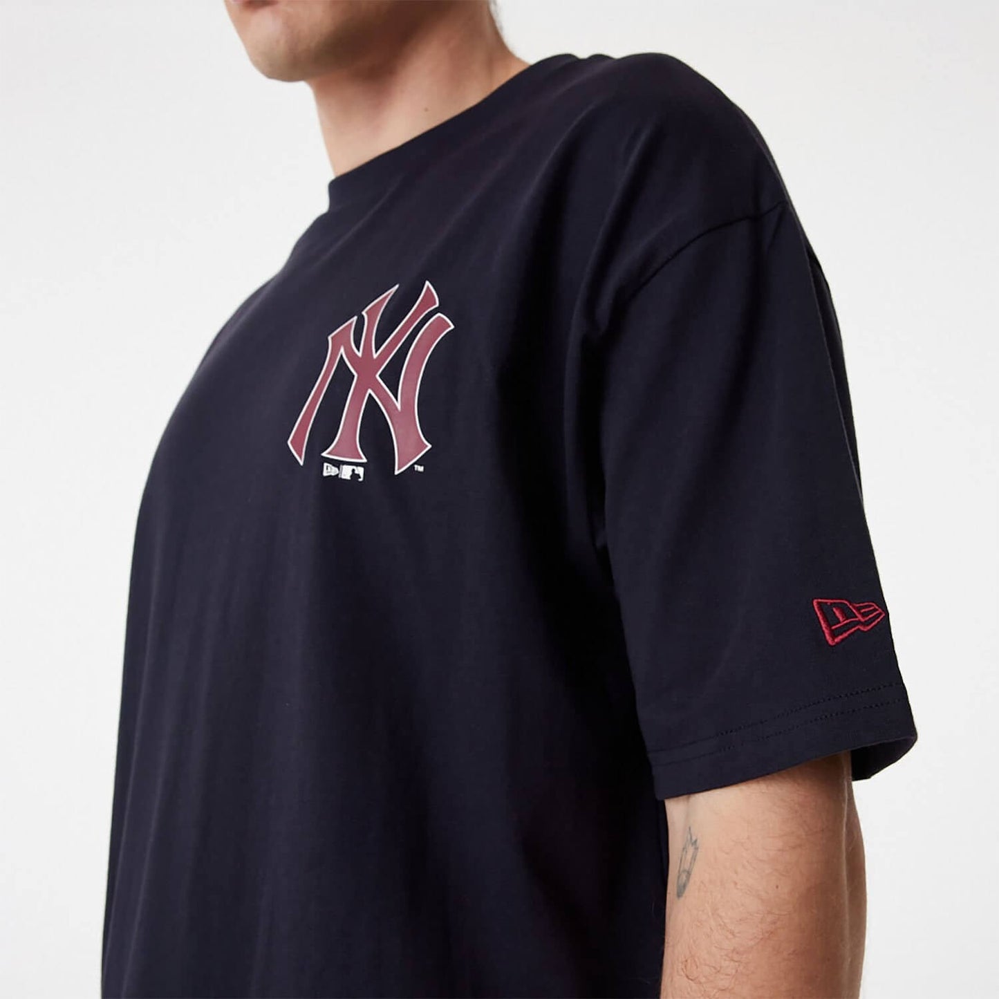 New Era MLB New York Yankees MLB Large Logo Oversized Navy T-Shirt Blue