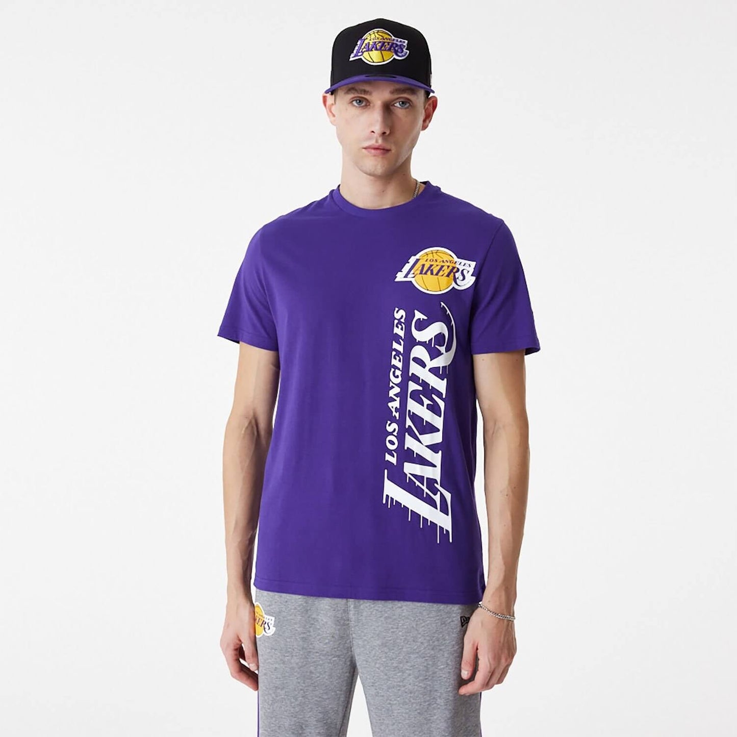 New Era NBA LA Lakers NBA Team Colour Purple T-Shirt Purple