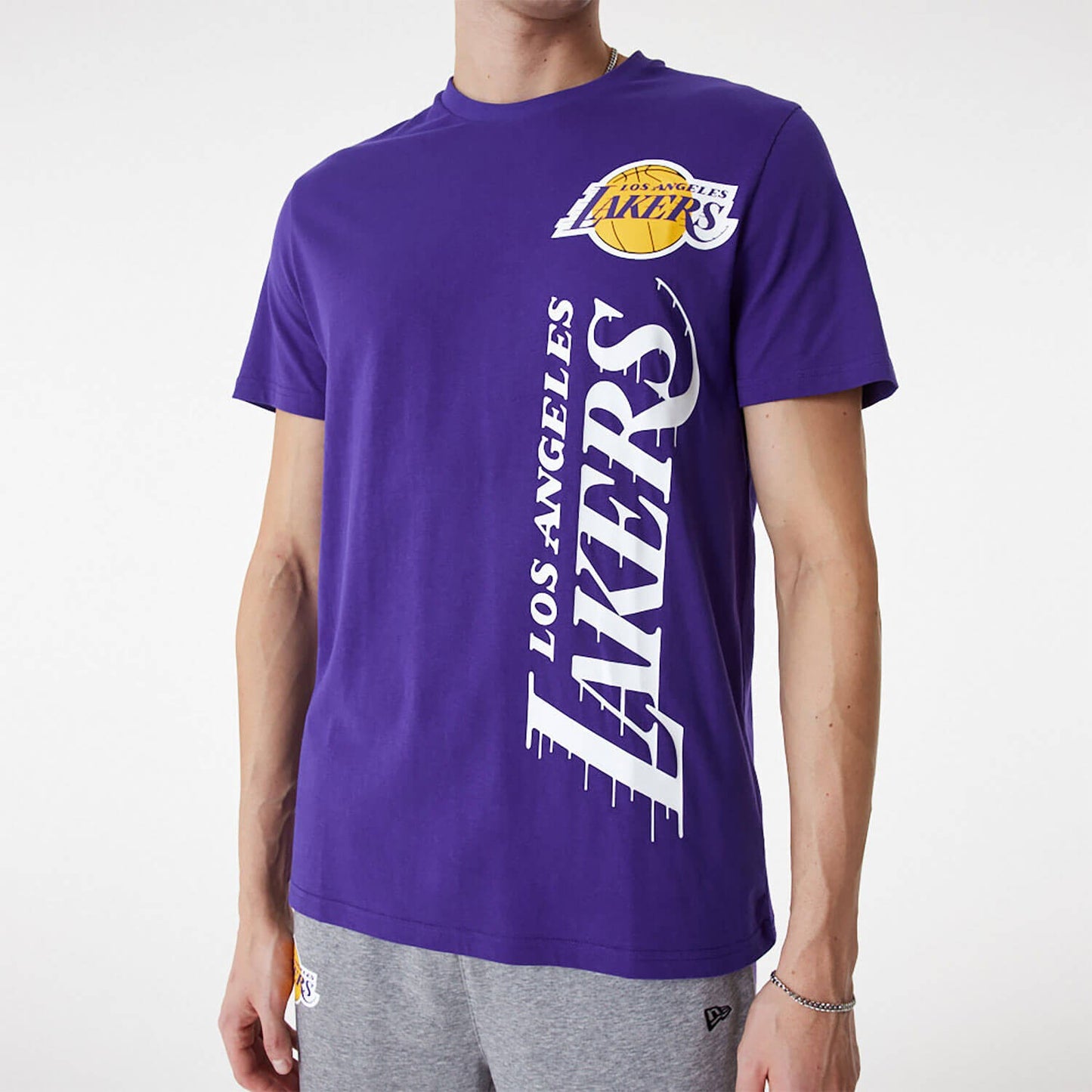 New Era NBA LA Lakers NBA Team Colour Purple T-Shirt Purple
