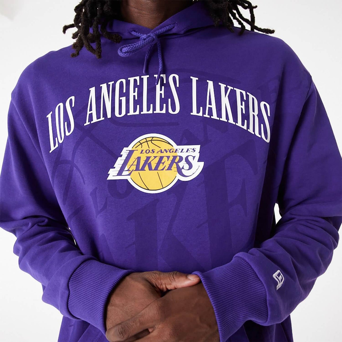 Mikina s kapucňou New Era NBA LA Lakers NBA Logo Purple Pullover Hoodie fialová
