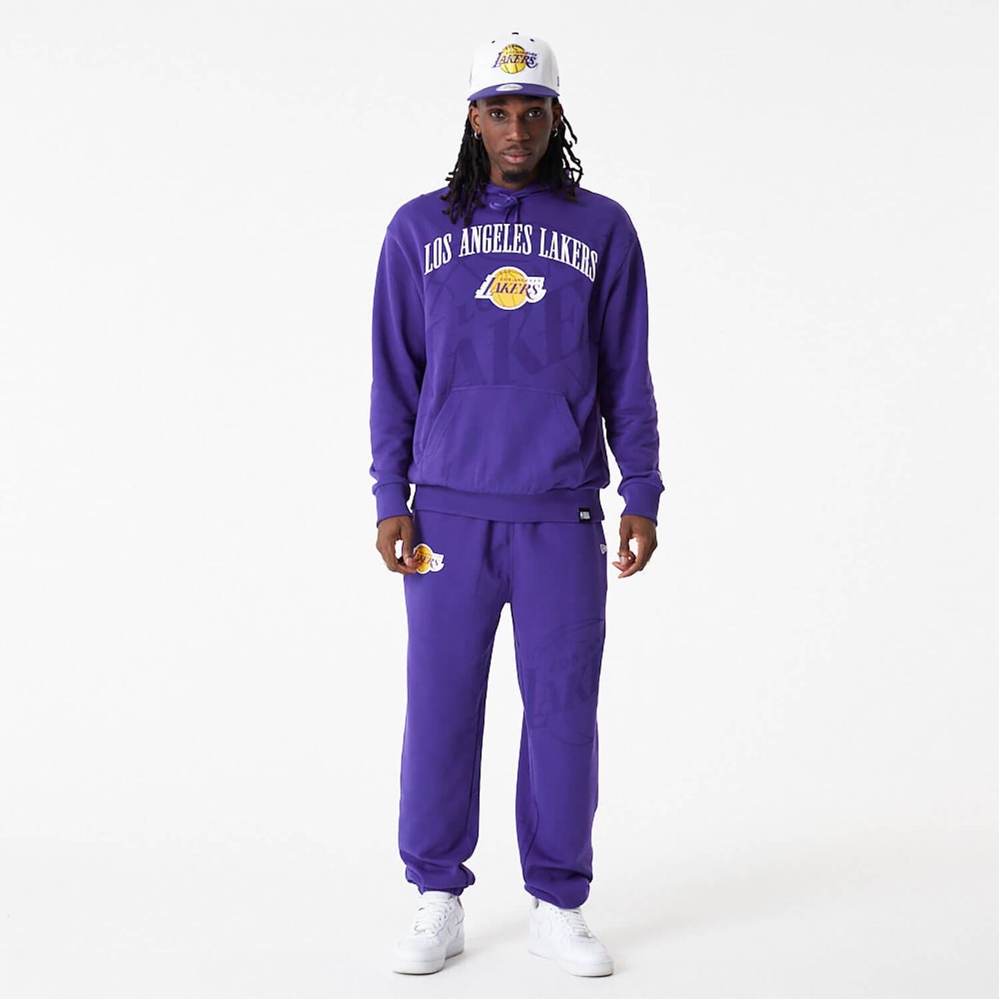 Mikina s kapucňou New Era NBA LA Lakers NBA Logo Purple Pullover Hoodie fialová