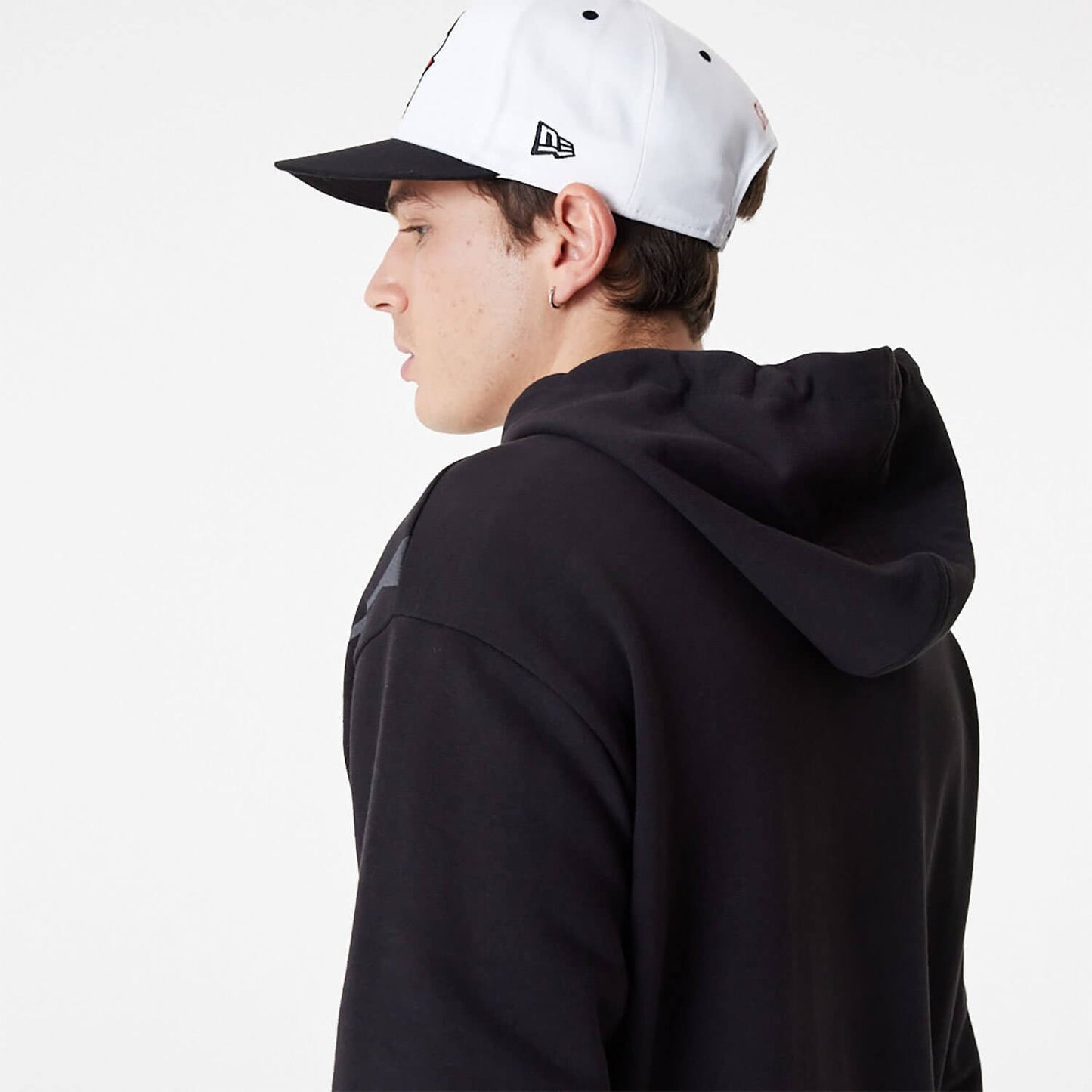 Mikina s kapucňou New Era NBA Chicago Bulls NBA Logo Black Pullover Hoodie čierna