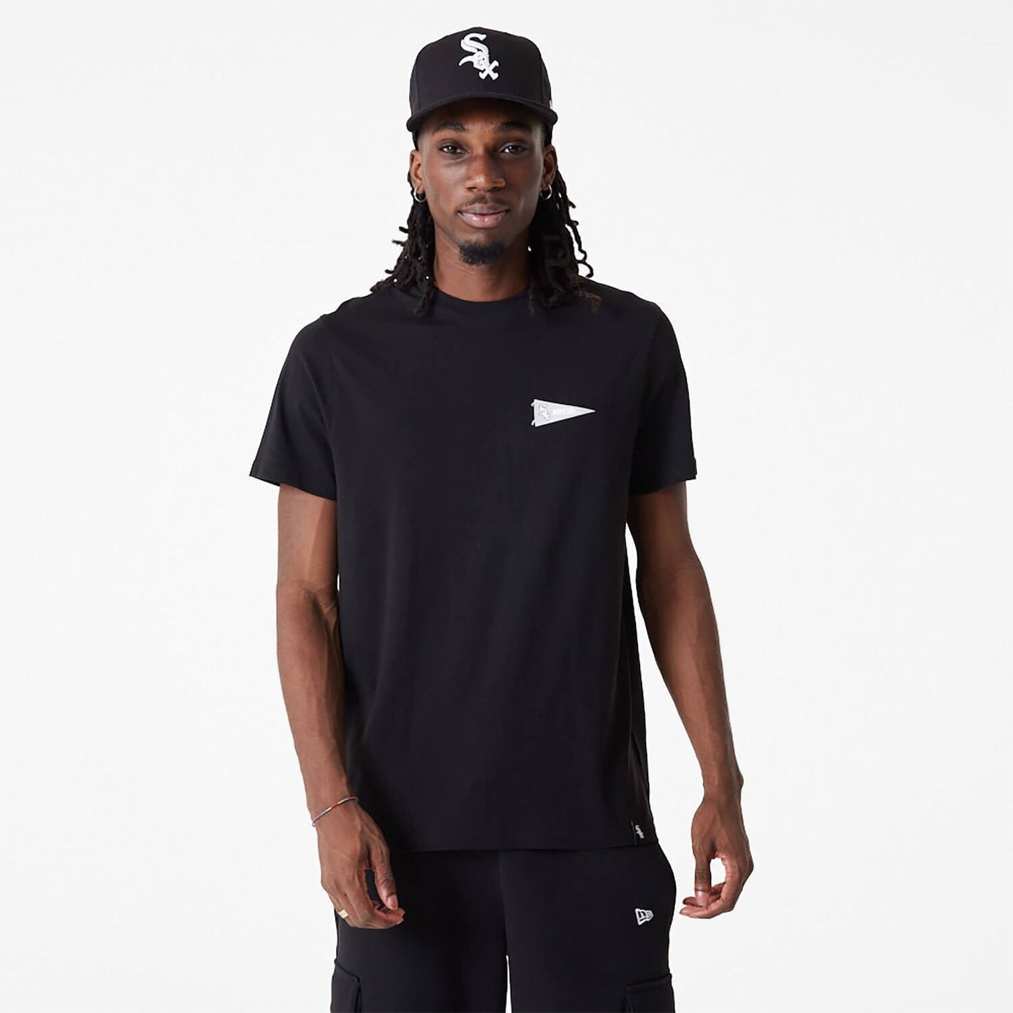 New Era MLB Chicago White Sox MLB Flag Graphic Black T-Shirt Black