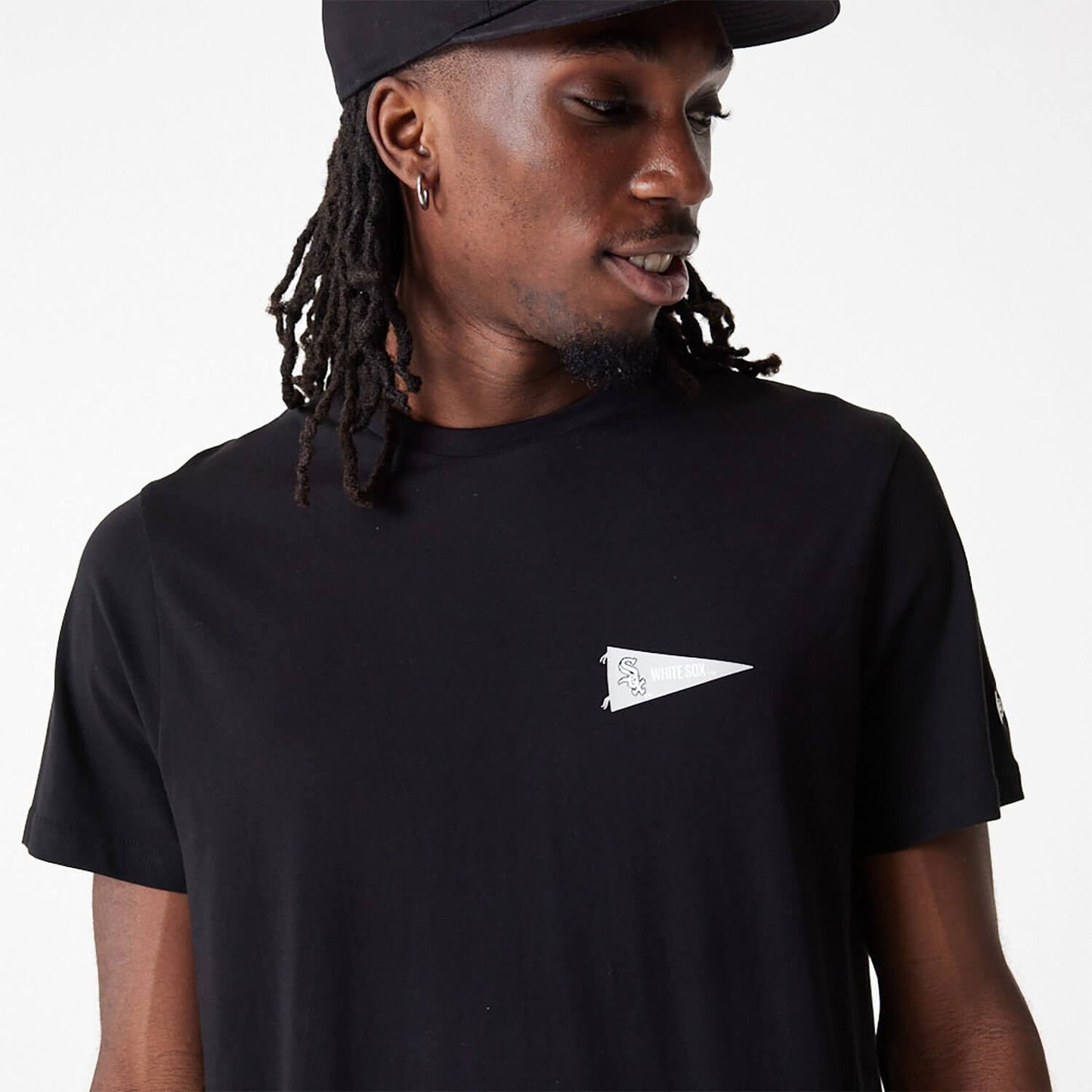 New Era MLB Chicago White Sox MLB Flag Graphic Black T-Shirt Black