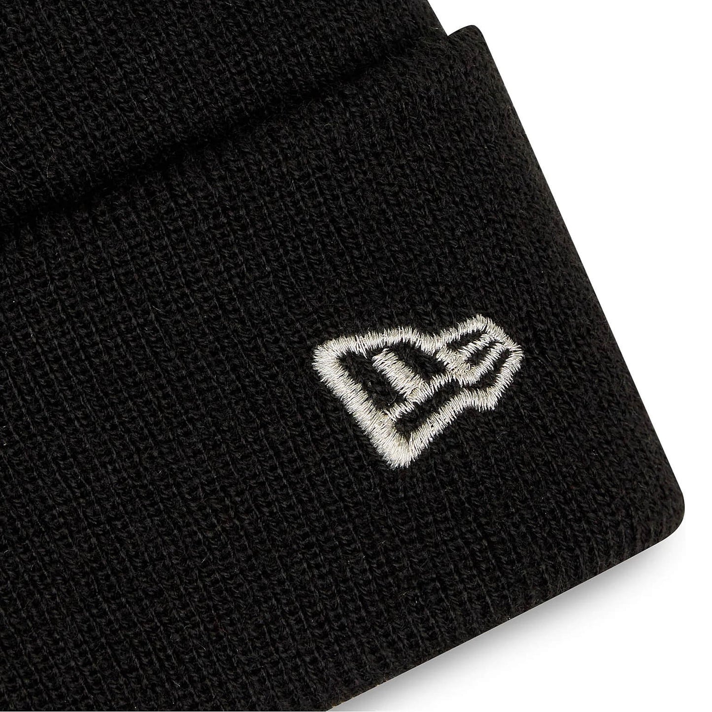 Dámska zimná čiapka s brmbolcom New Era MLB New York Yankees Metallic Pom Black Womens Bobble Knit Beanie Hat čierna