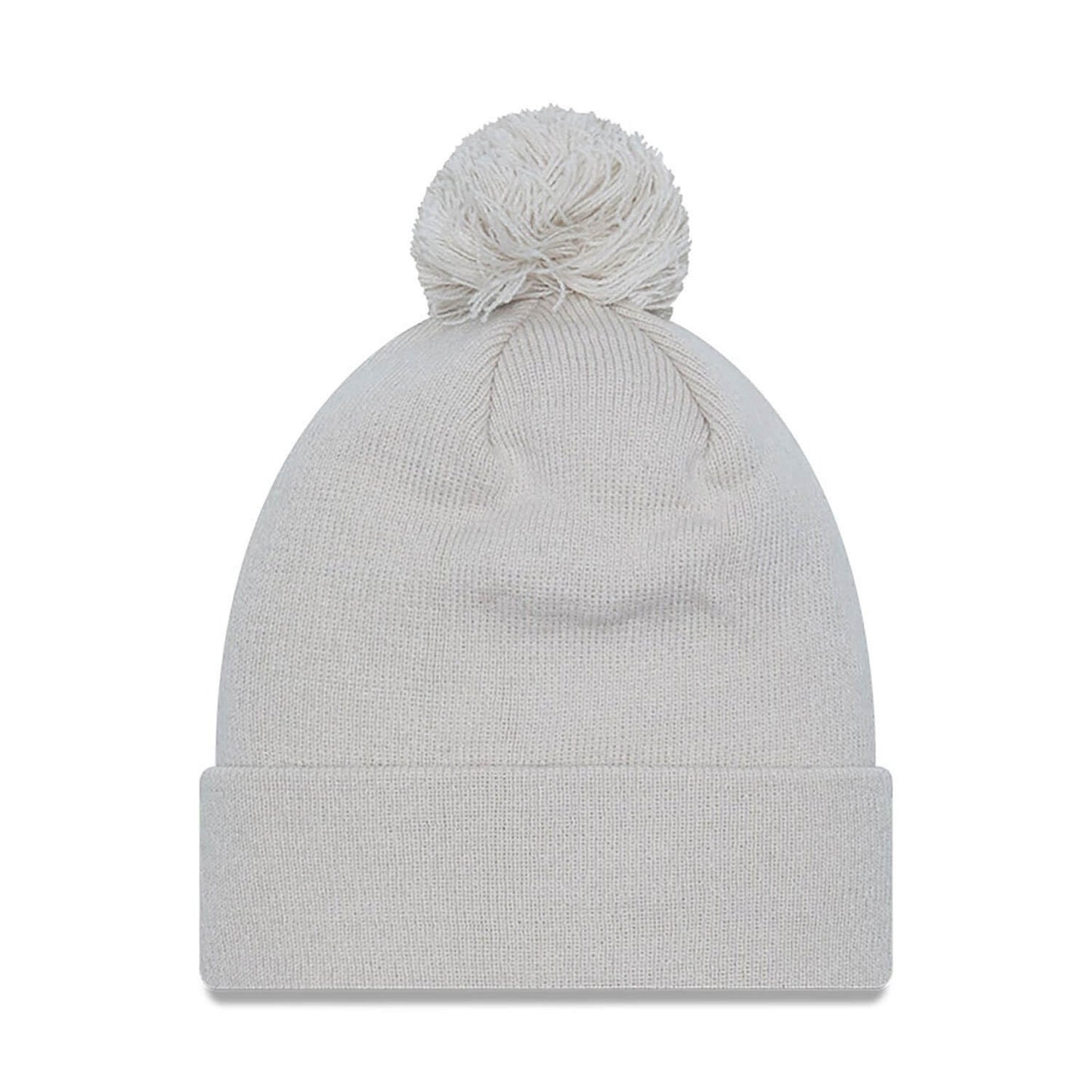 Dámska zimná čiapka s brmbolcom New Era MLB New York Yankees Metallic Pom Stone Womens Bobble Knit Beanie Hat krémovo-biela