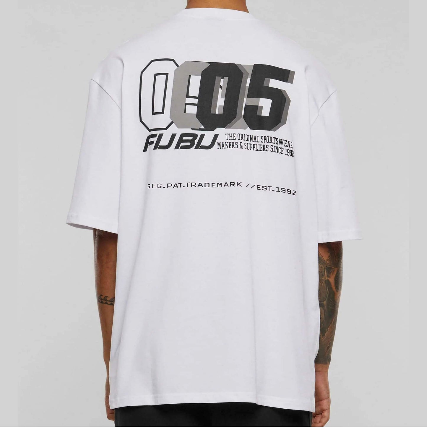 FUBU Corporate Tee white/black