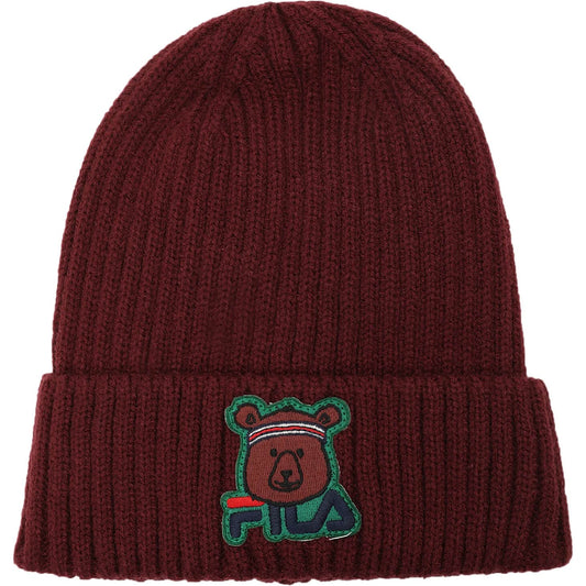 Detská zimná čiapka FILA TARUT Animal family Kids Warm beanie bordová