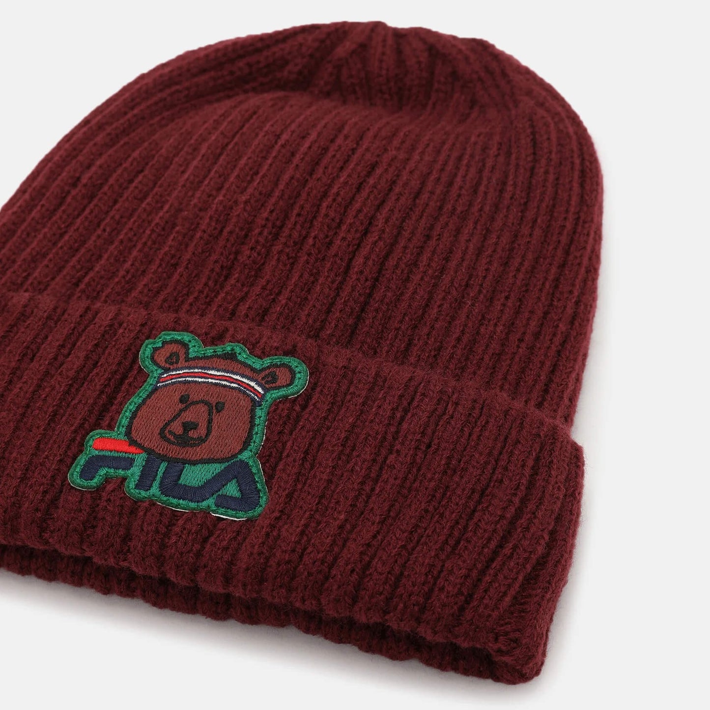 Detská zimná čiapka FILA TARUT Animal family Kids Warm beanie bordová