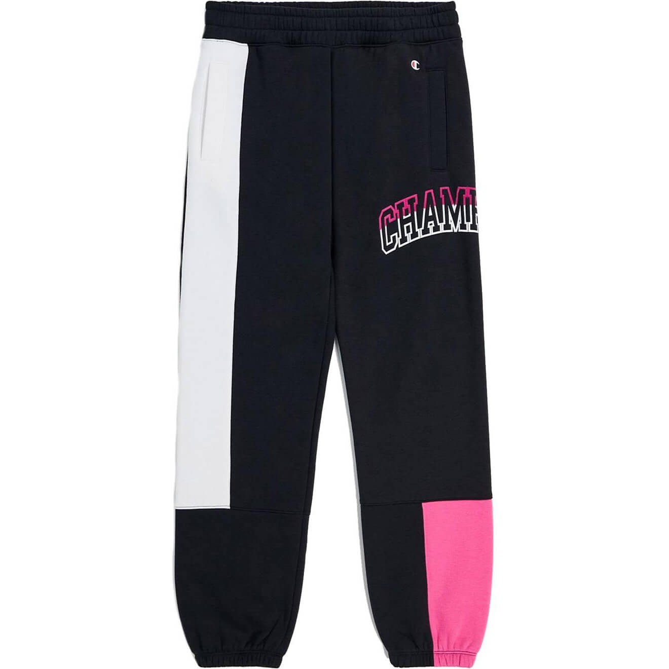 Champion Multi Colour Punch Fleece Joggers Black/Pink