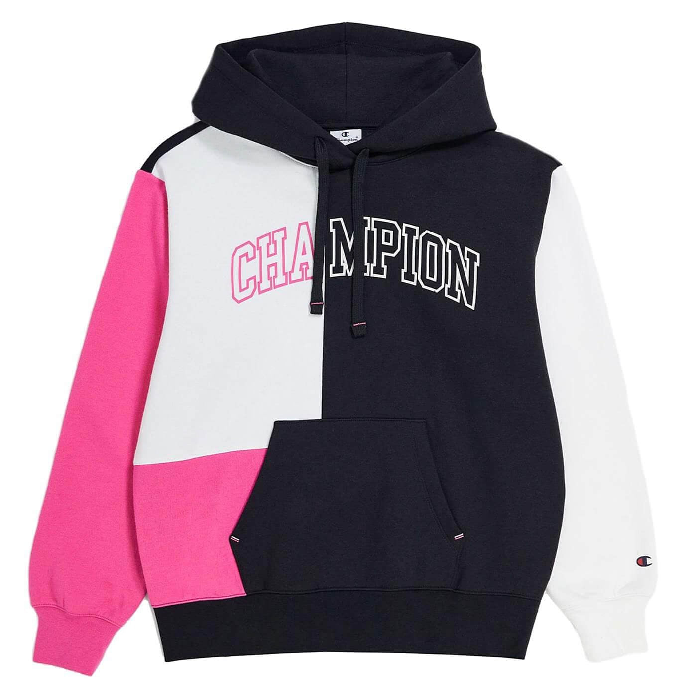 Champion Multi Colour Punch Fleece Hoodie Black/White