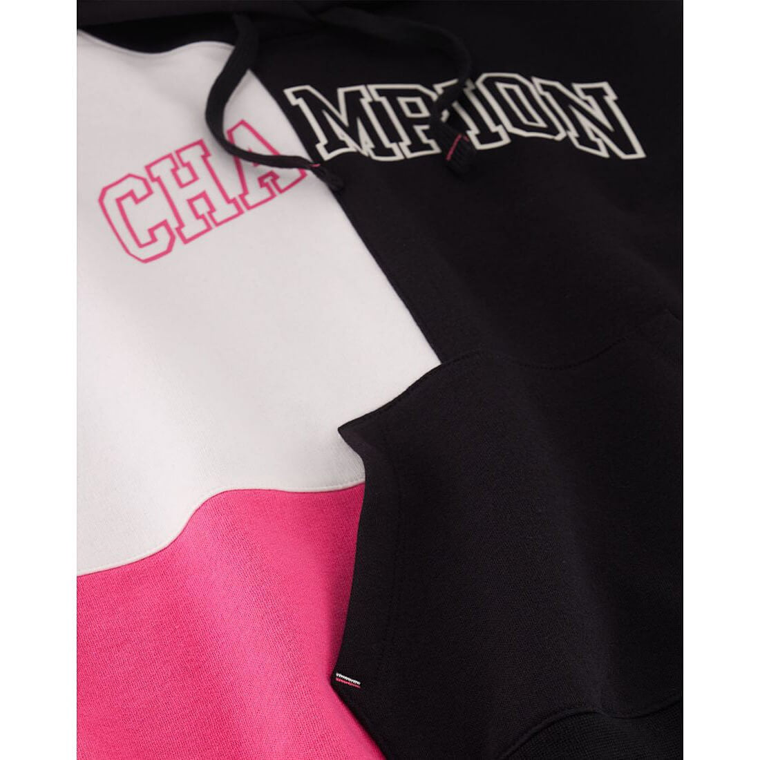 Champion Multi Colour Punch Fleece Hoodie Black/White