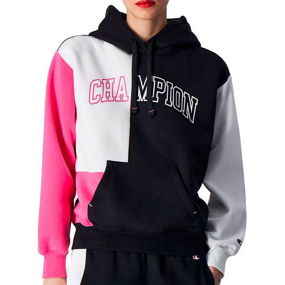 Champion Multi Colour Punch Fleece Hoodie Black/White