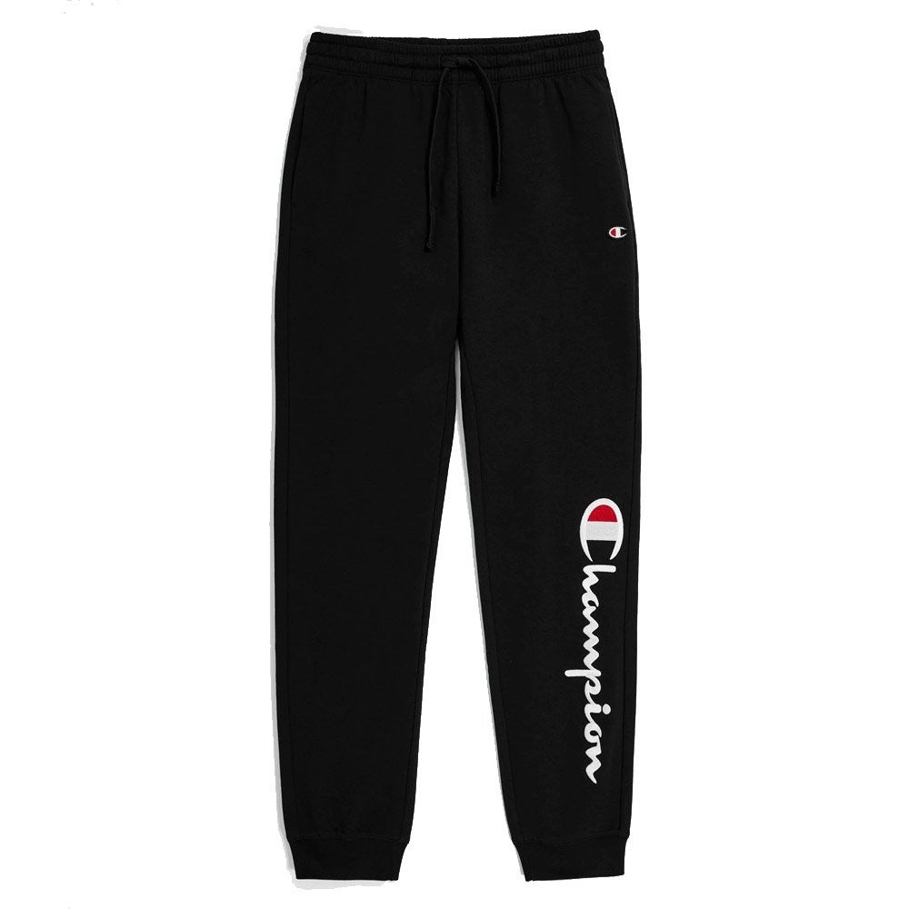 Champion Leg Script Logo Fleece Joggers Black