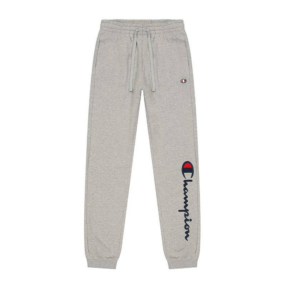 Champion Leg Script Logo Fleece Joggers Grey