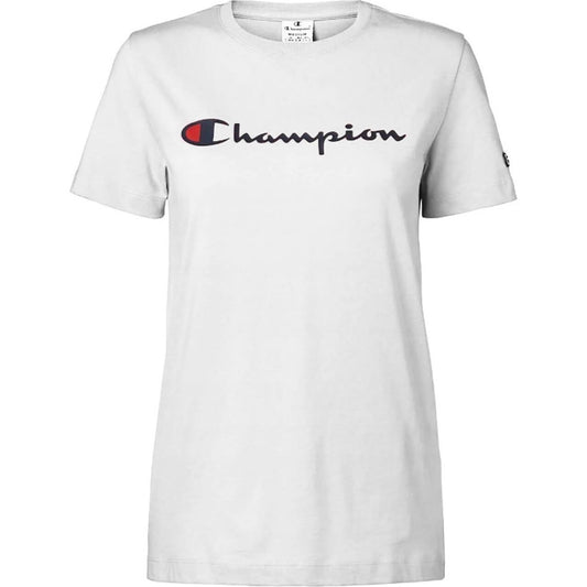 Champion Big Script Logo Icon T-Shirt White
