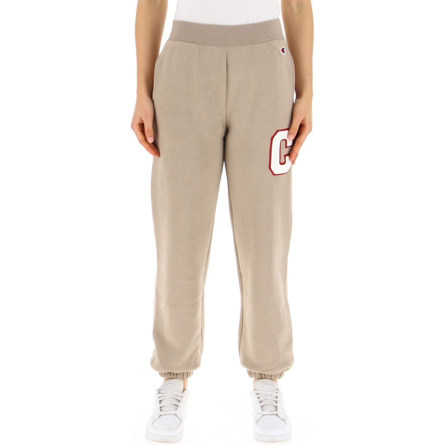 Champion Elastic Cuff Pants Cream