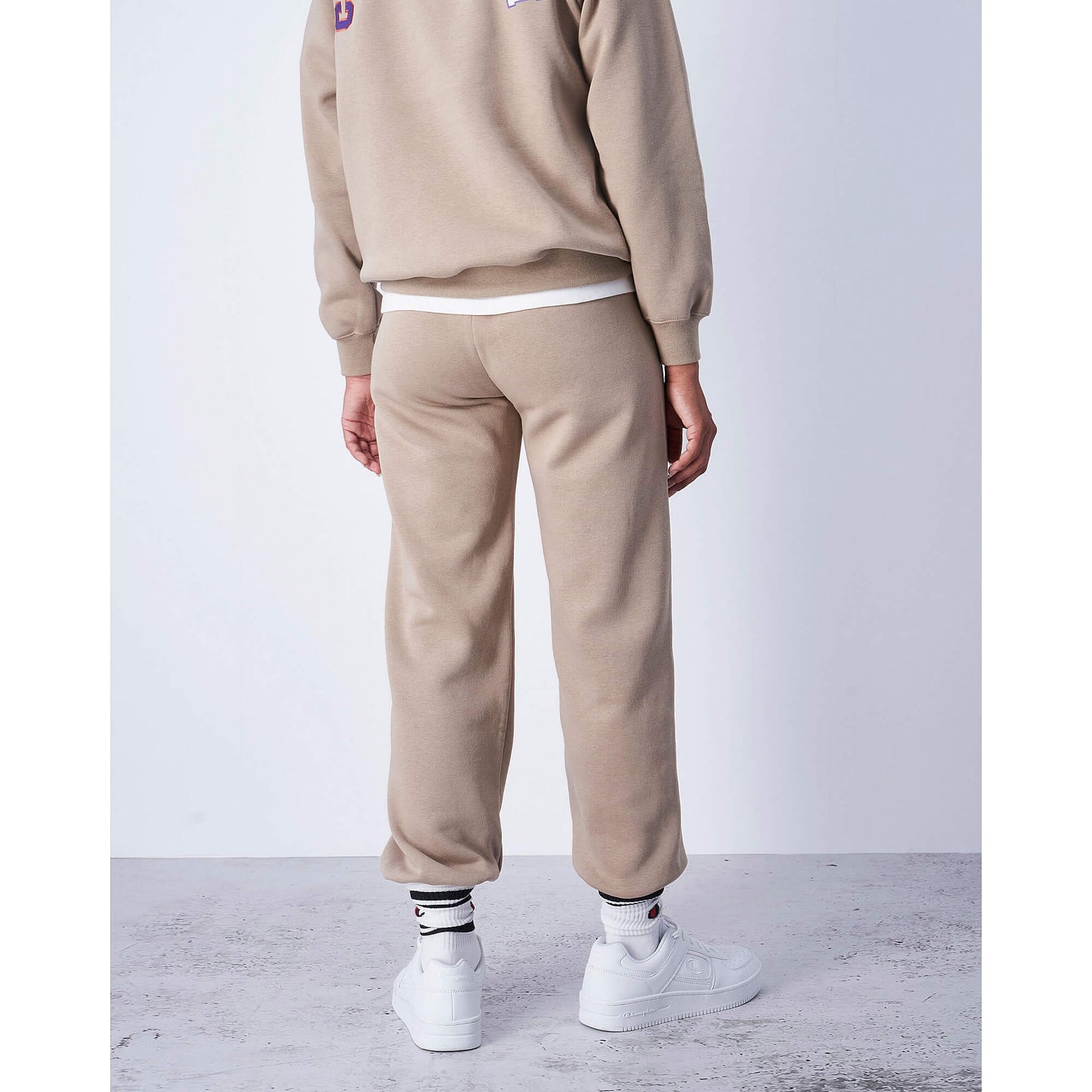 Champion Elastic Cuff Pants Cream