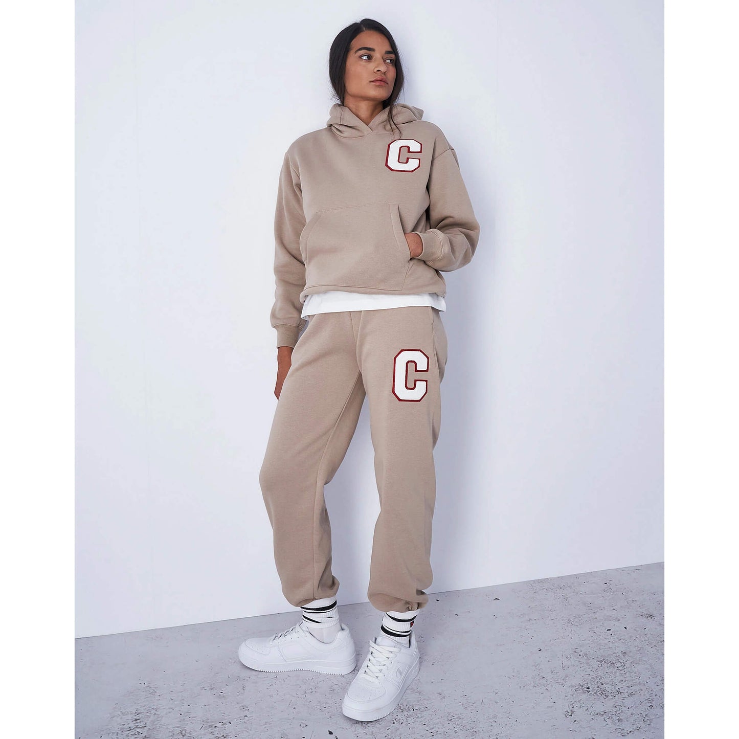 Champion Elastic Cuff Pants Cream