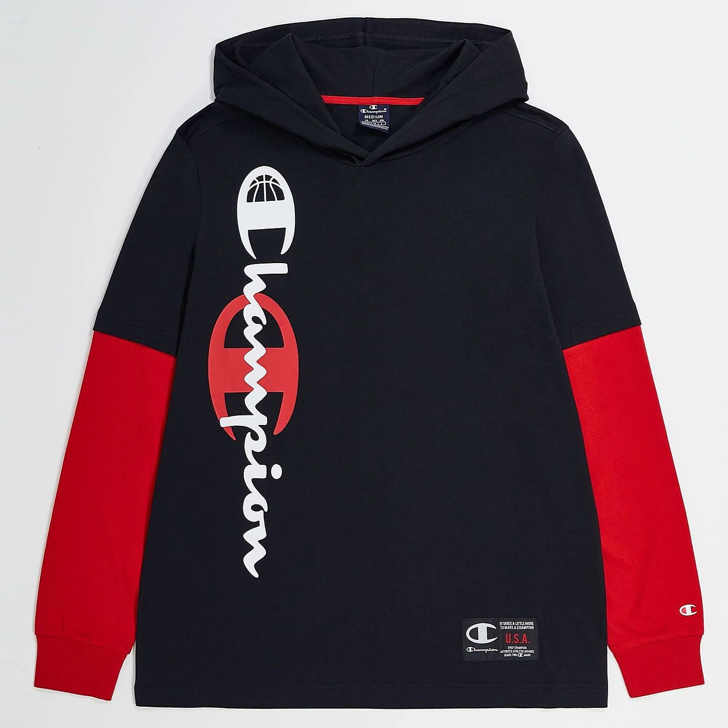 Champion Long Sleeve T-Shirt Black/Red