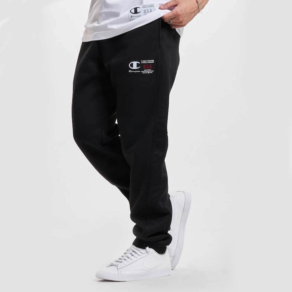 Champion Elastic Cuff Pants Black