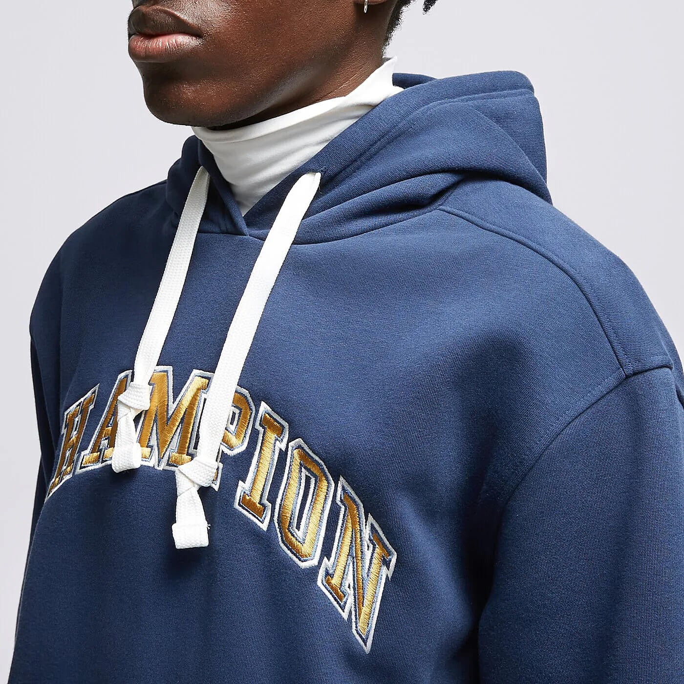 Mikina s kapucňou Champion Hooded Sweatshirt tmavomodrá