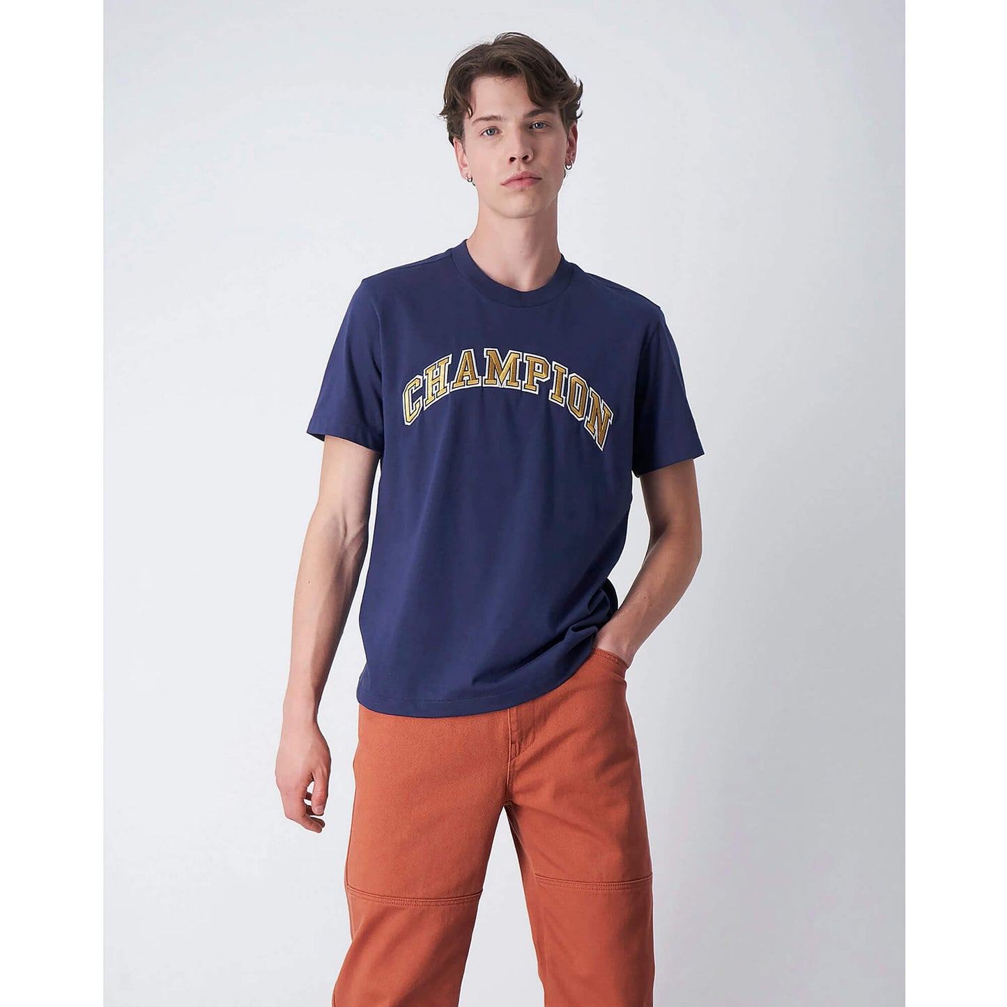 Champion Crewneck T-Shirt Navy