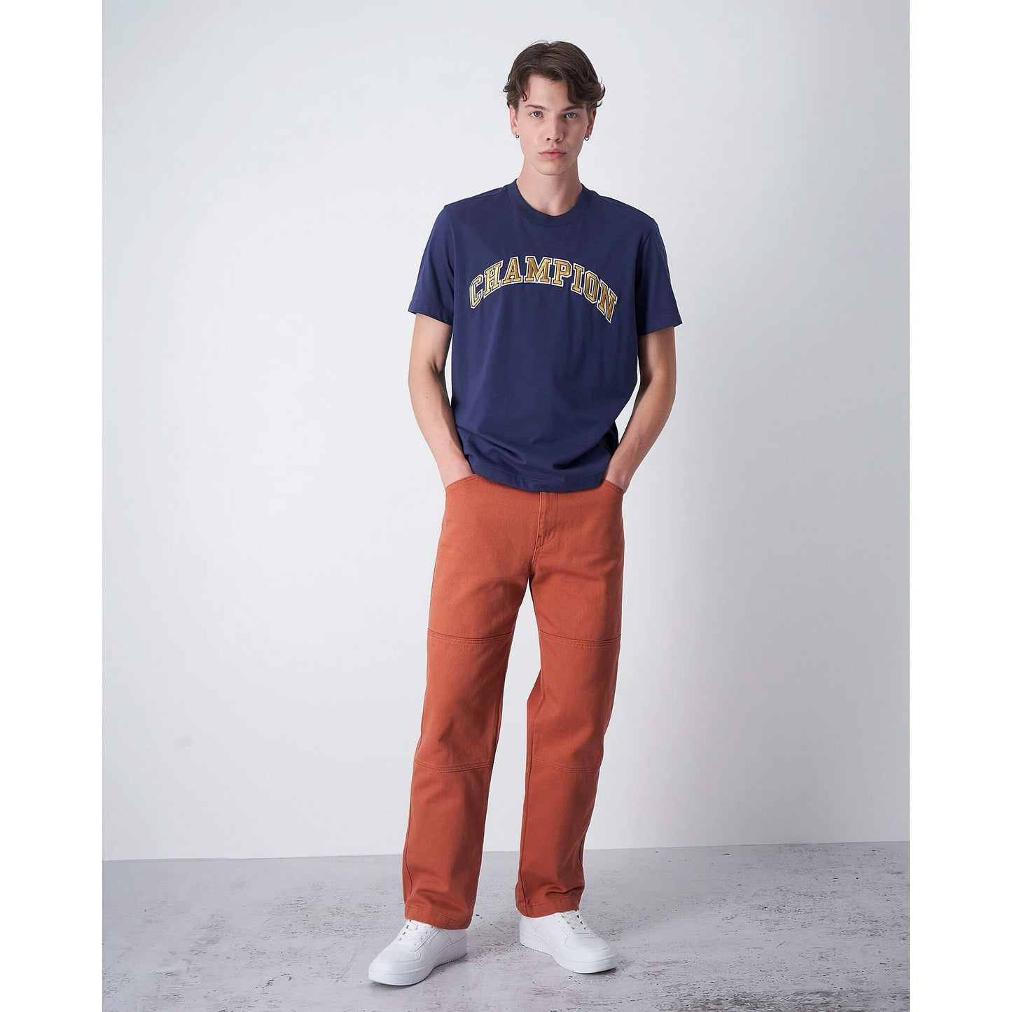 Champion Crewneck T-Shirt Navy