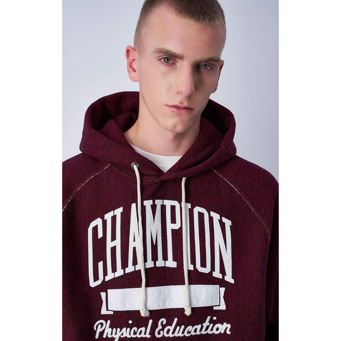 Mikina s kapucňou Champion Premium Hooded Sweatshirt bordová