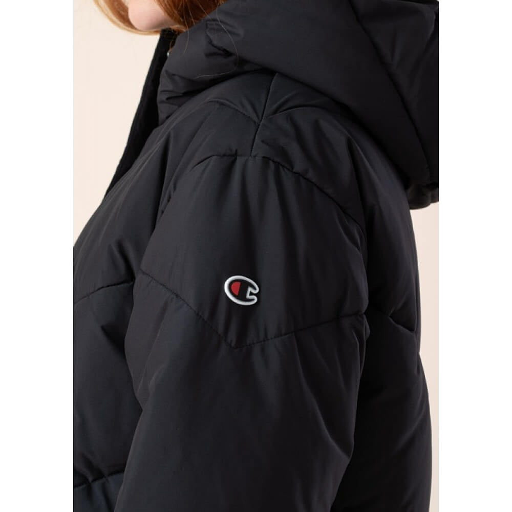 Champion Wmns Hooded Polyfilled Outdoor Jacket Black