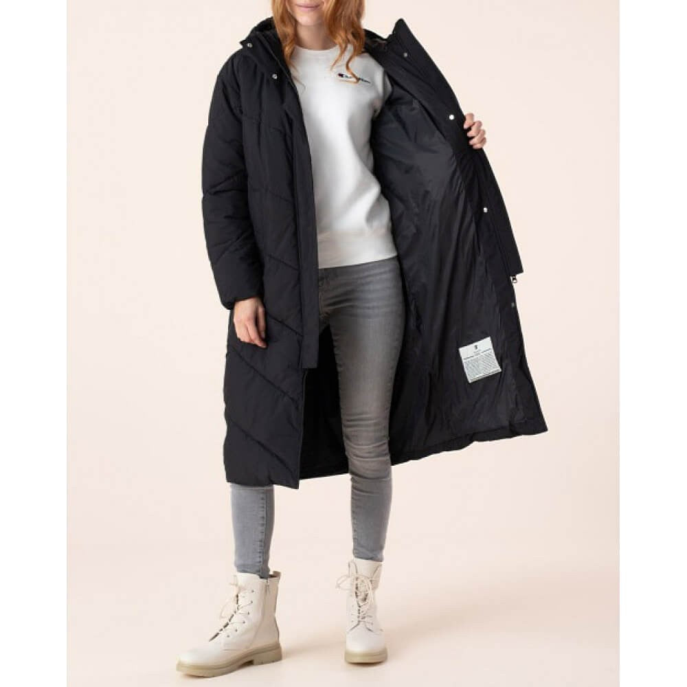 Champion Wmns Hooded Polyfilled Outdoor Jacket Black