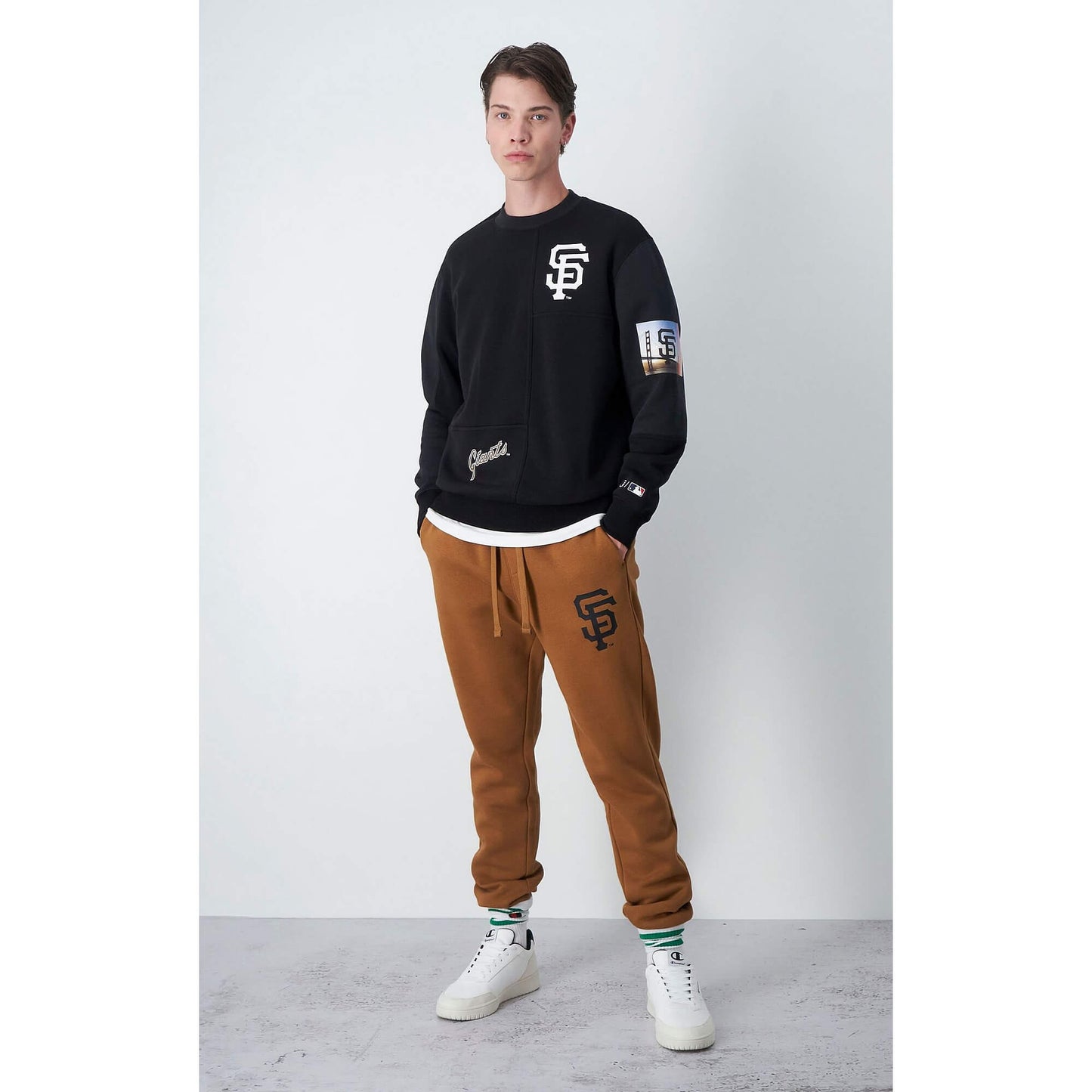 Champion MLB San Francisco Giants Elastic Cuff Pants Brown