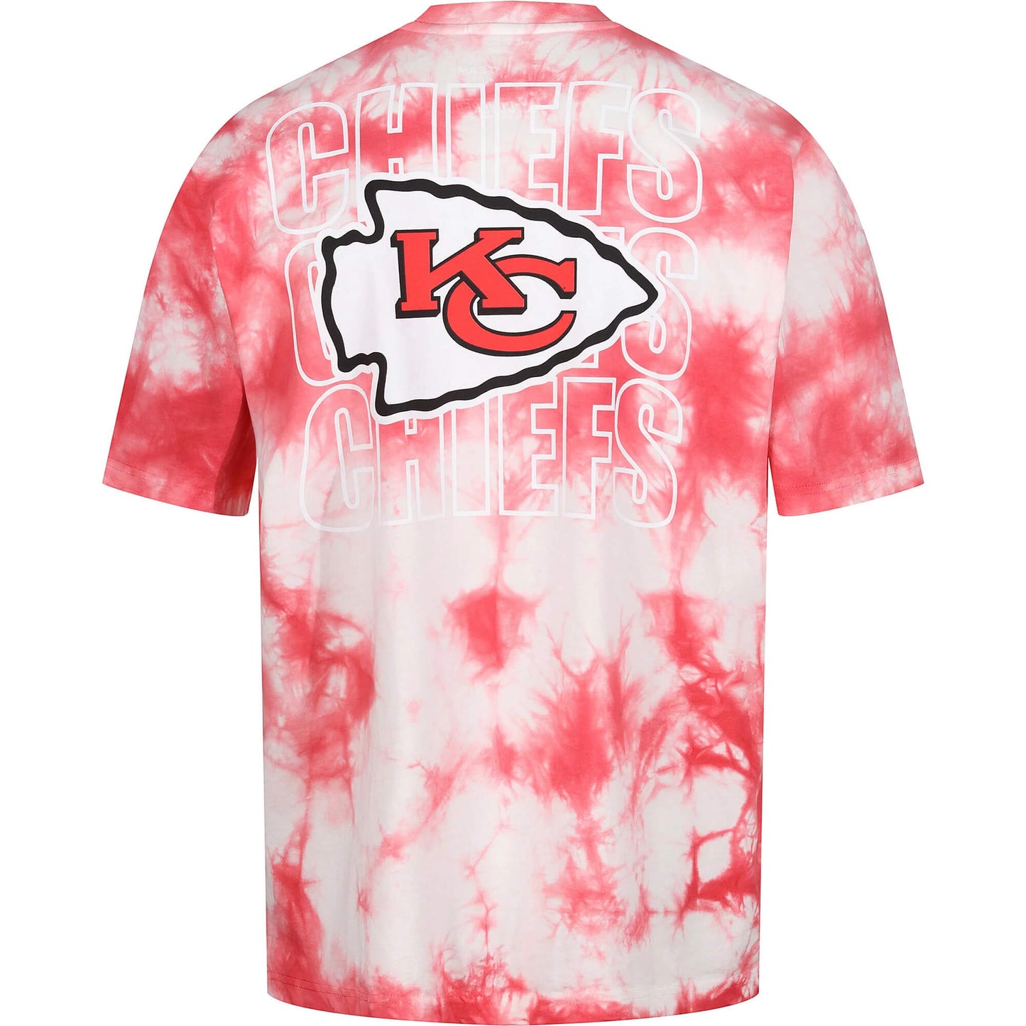 Re:Covered NFL Chiefs Kingdom Red Tie Dye Relaxed T-Shirt