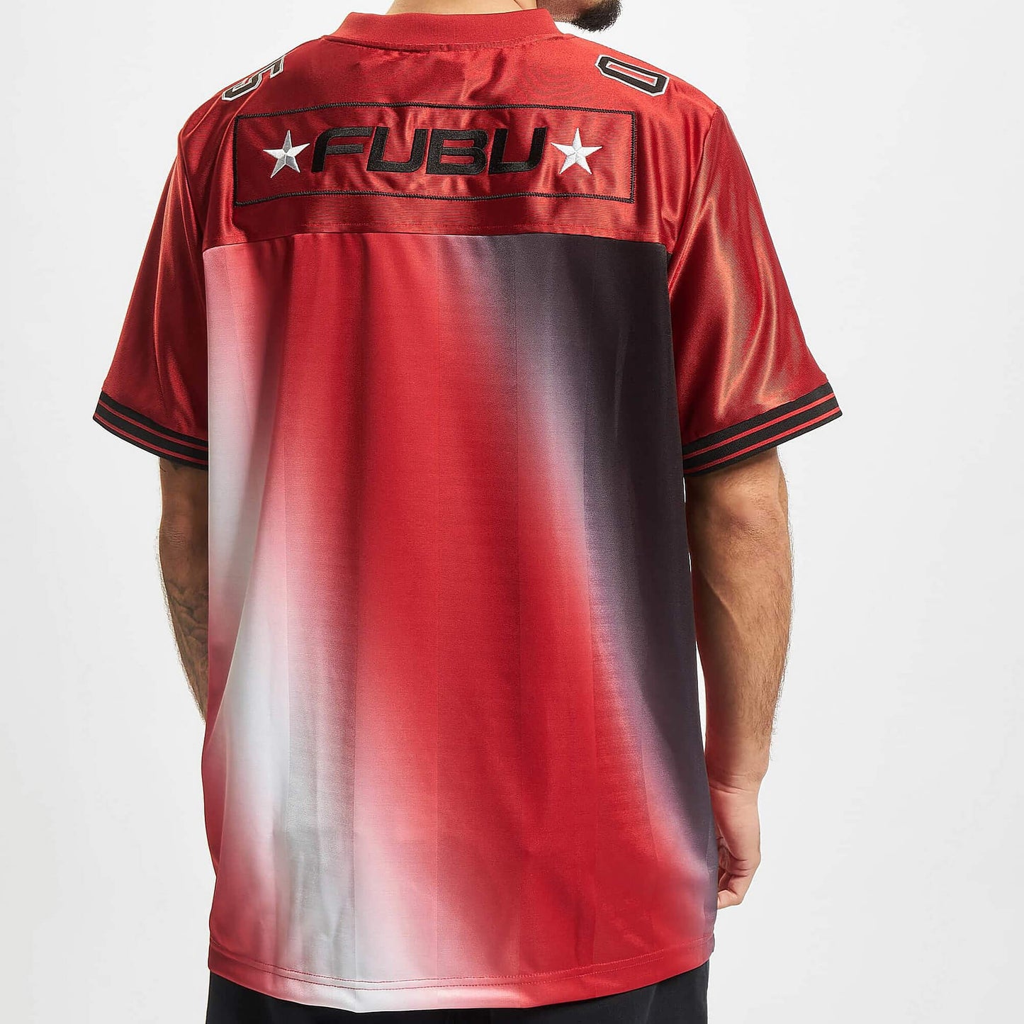 FUBU Corporate Gradient Football Jersey red/black/white