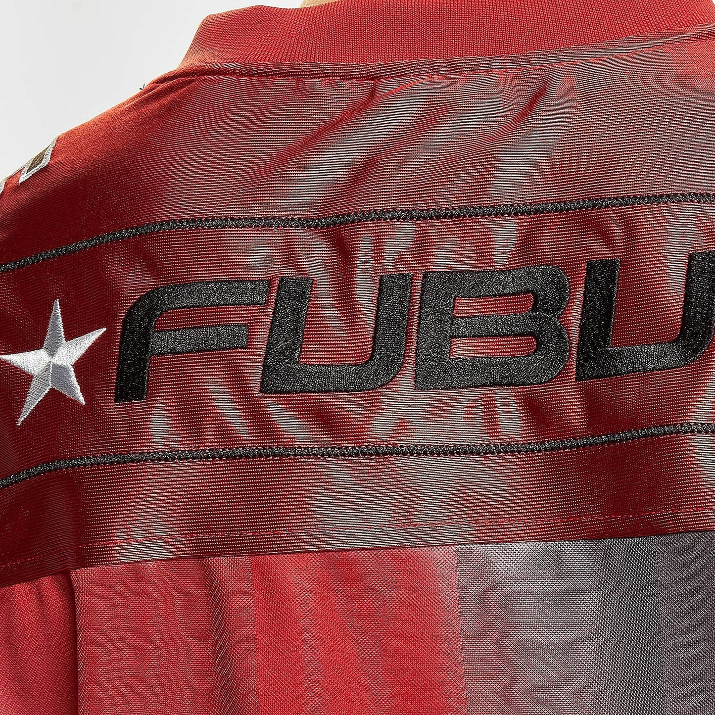 FUBU Corporate Gradient Football Jersey red/black/white