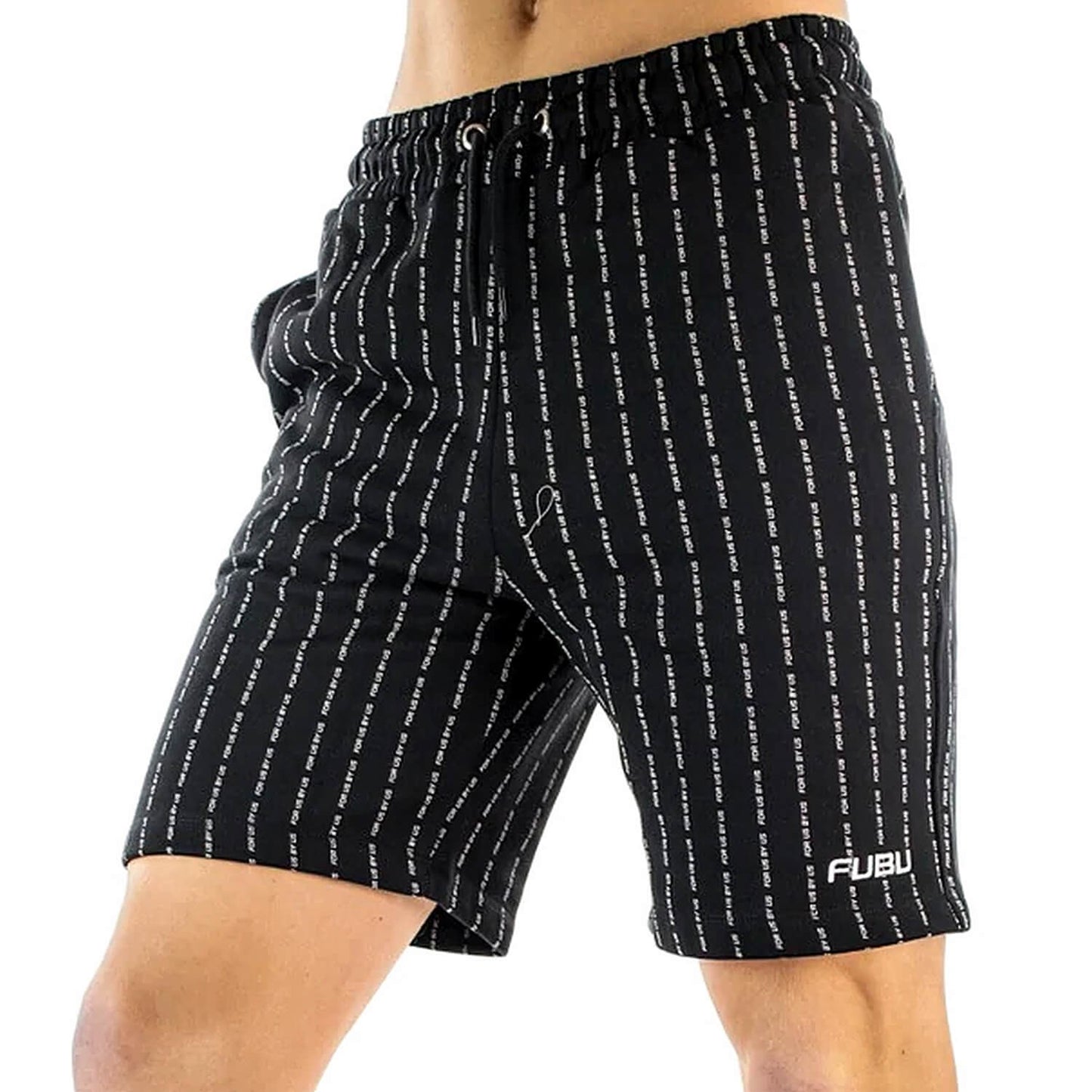 FUBU Corporate Fubu Pinstripe Basketballshorts black/white