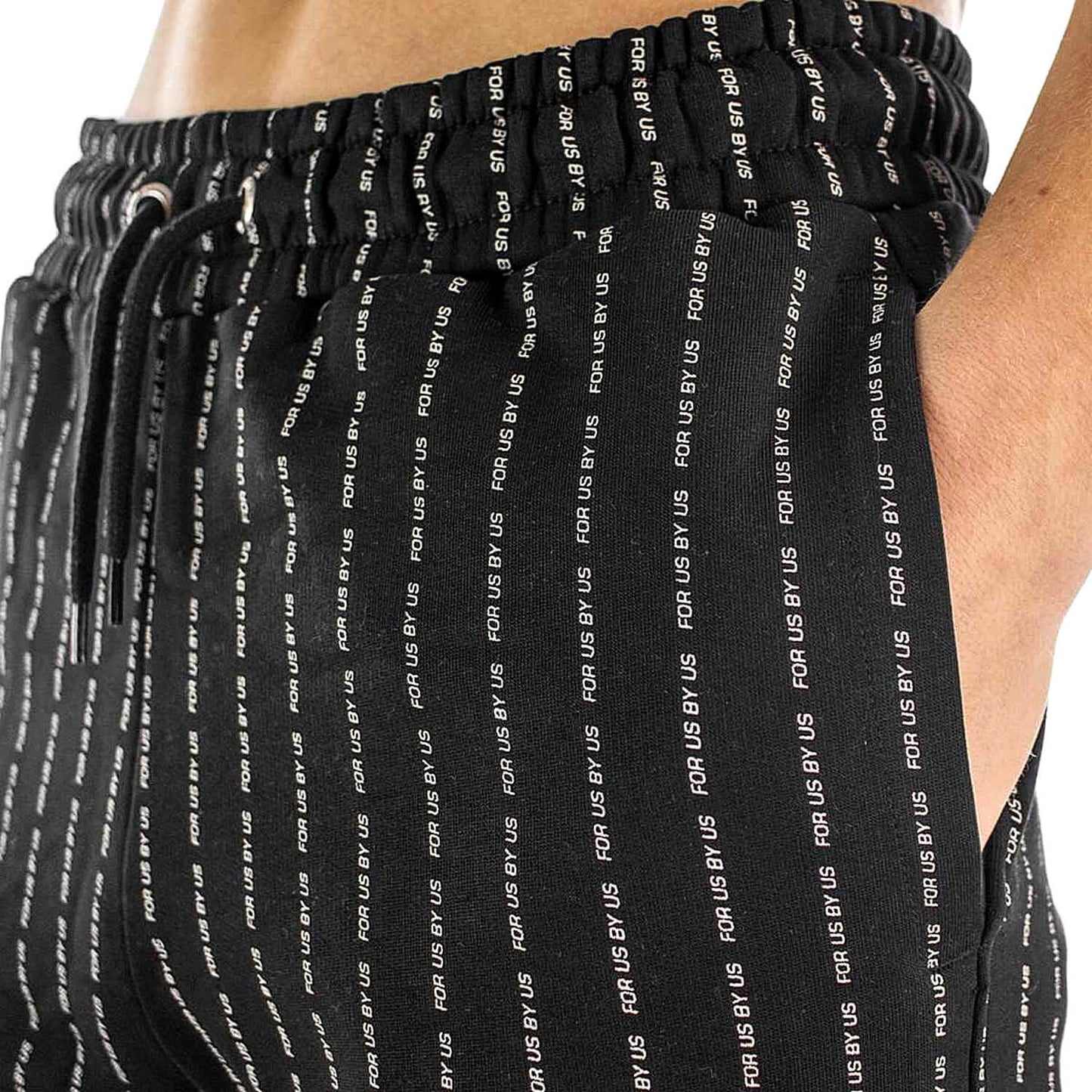 FUBU Corporate Fubu Pinstripe Basketballshorts black/white
